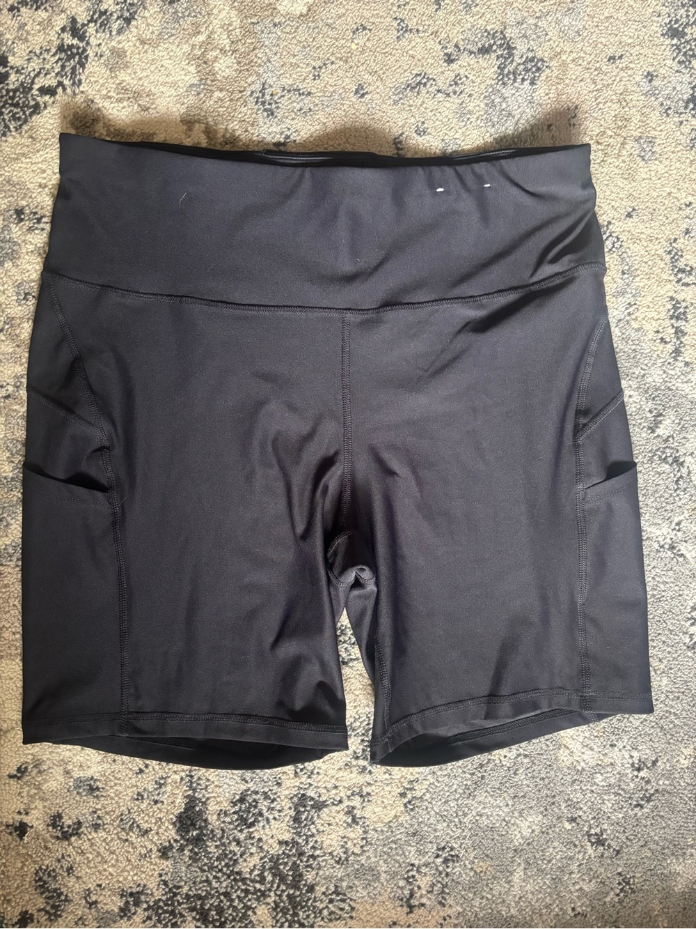 Xersion Black High-Rise Performance Pocket Shorts
